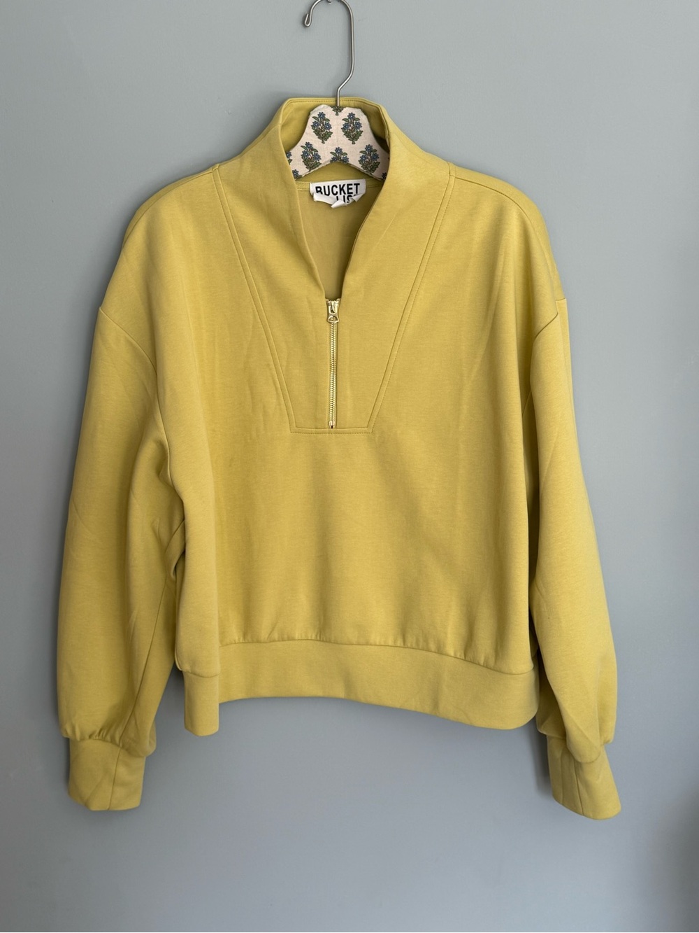BUCKETLIST Yellow Quarter-Zip Pullover